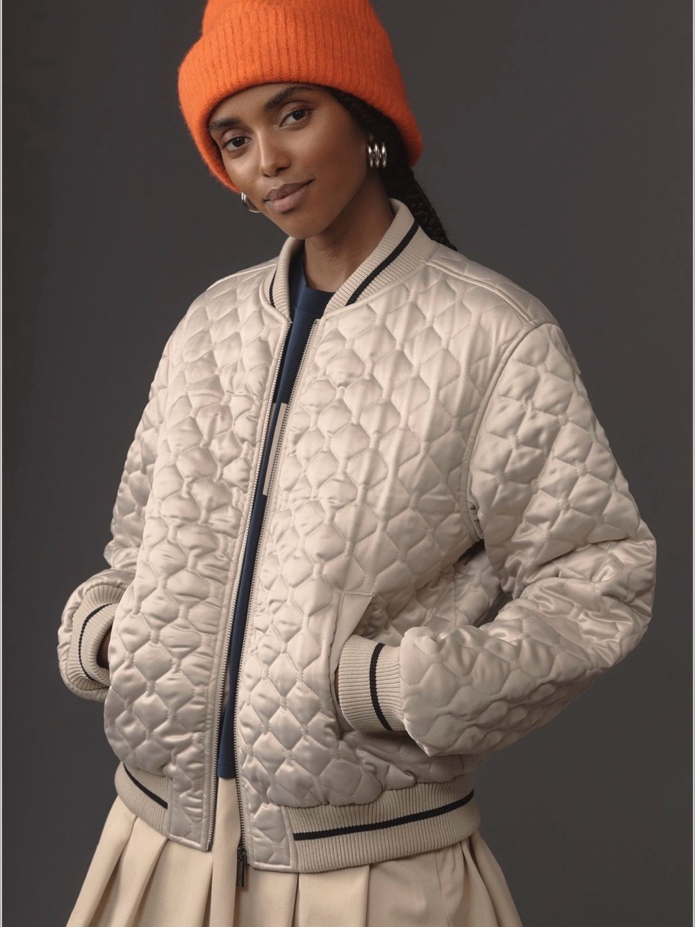 NWOT Anthropologie x Sanctuary Marilyn Quilted Bomber Jacket